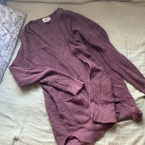 Oversized knit cardigan